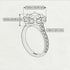 Glamorous Black Diamond Halo Engagement Ring - Amaya No. 38